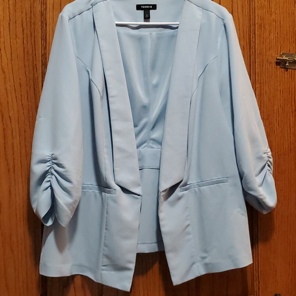 Baby blue blazer